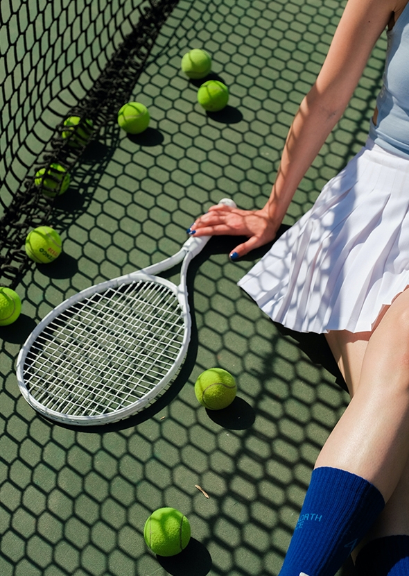 화이트 테니스라켓 - 옵션 2차